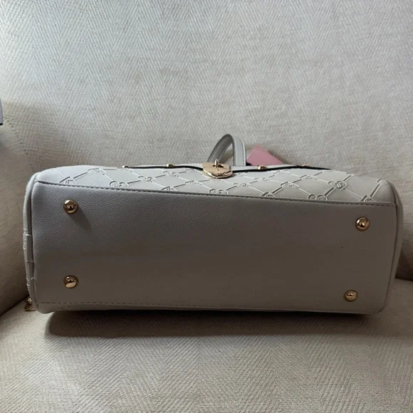 Juicy Couture Cream Satchel with Heart and Bear Charms - Picture 10 of 14